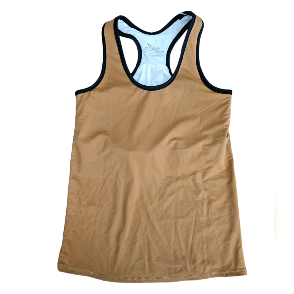 Cheata Equestrian Trotter Ultimate Compression Sport Tank Top NWT DK Khaki XS - Picture 2 of 6